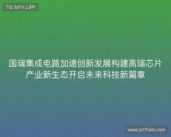国瑞集成电路加速创新发展构建高端芯片产业新生态开启未来科技新篇章 国瑞集成电路加速创新发展构建高端芯片产业新生态开启未来科技新篇章